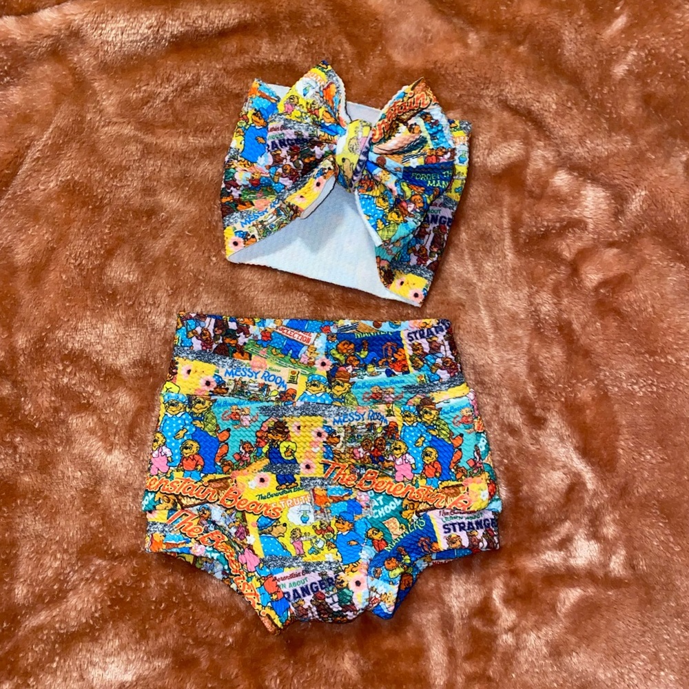 Berenstain Bears Bummie Bow Set 0-3 months